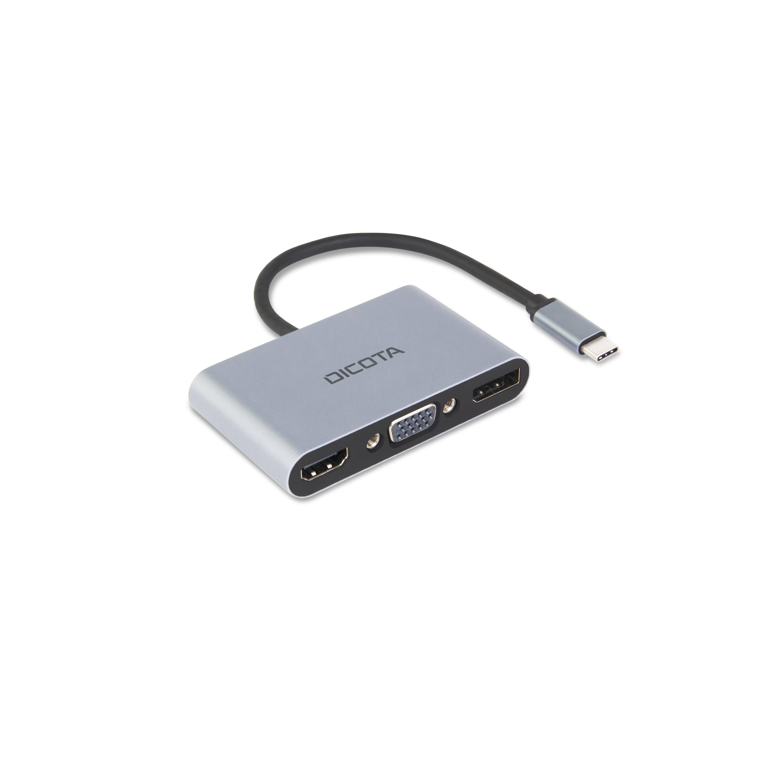 Dicota USB-C Mobile 5-in-1 Mini Docking Station 4K HDMI DP PD 100W silber Dicota USB-C Mobile 5-in-1 Mini Docking Station 4K HDMI DP PD 100W silber